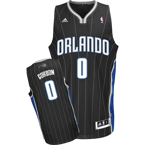 Aaron Gordon Swingman In Black Adidas NBA Orlando Magic #0 Men's Alternate Jersey